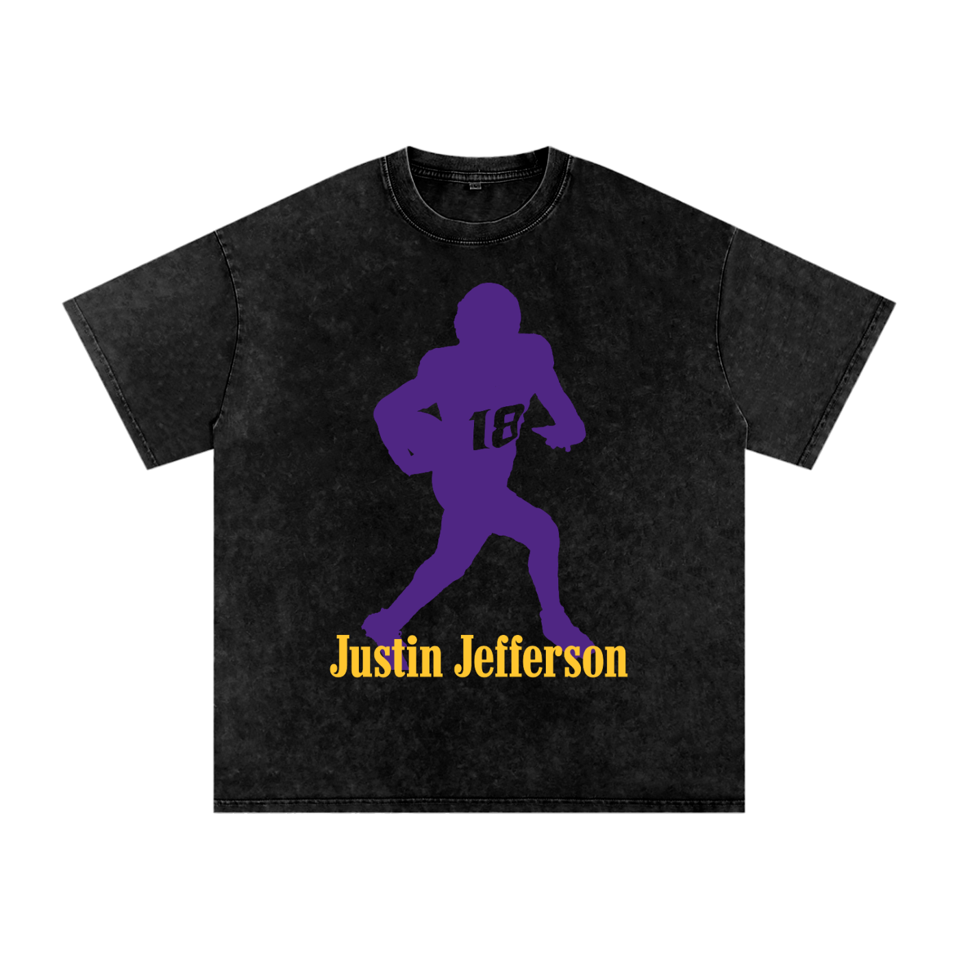 Justin Jefferson Silhouette Oversized Washed T-shirt