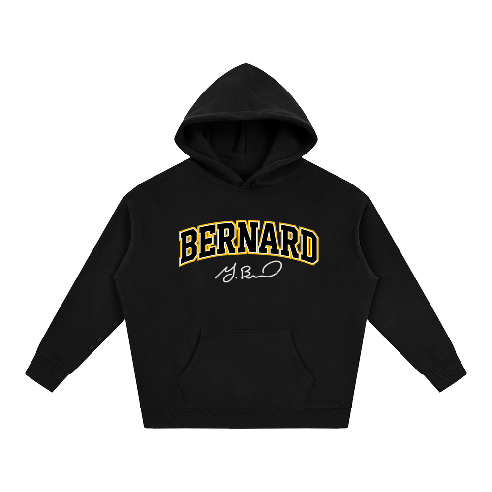 Oversize Fleeced Hoodie - Black