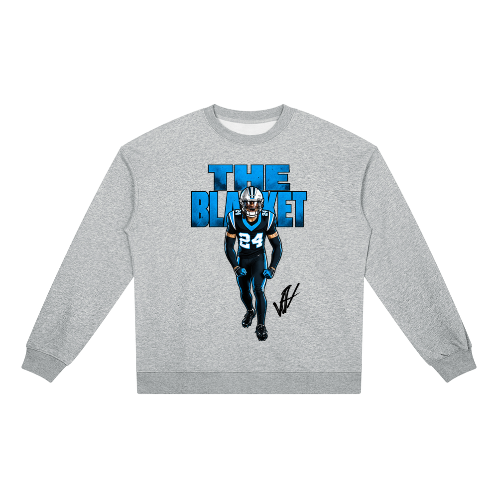 Unisex Heavyweight Crewneck Sweatshirt - Flower Gray