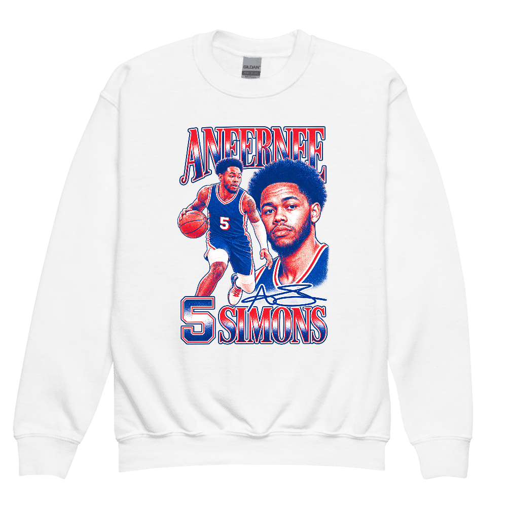 Youth Crew Neck Sweatshirt | Gildan 18000B - White