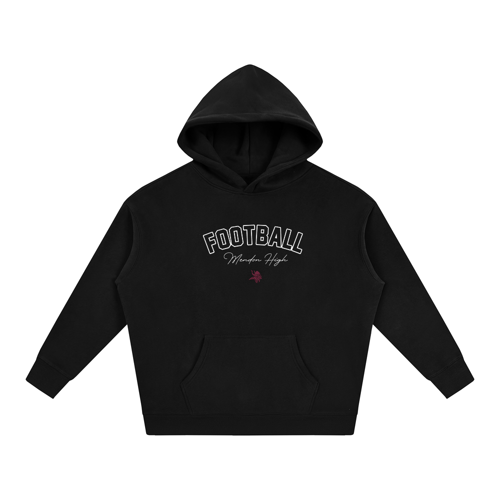 Oversize Fleeced Hoodie - Black