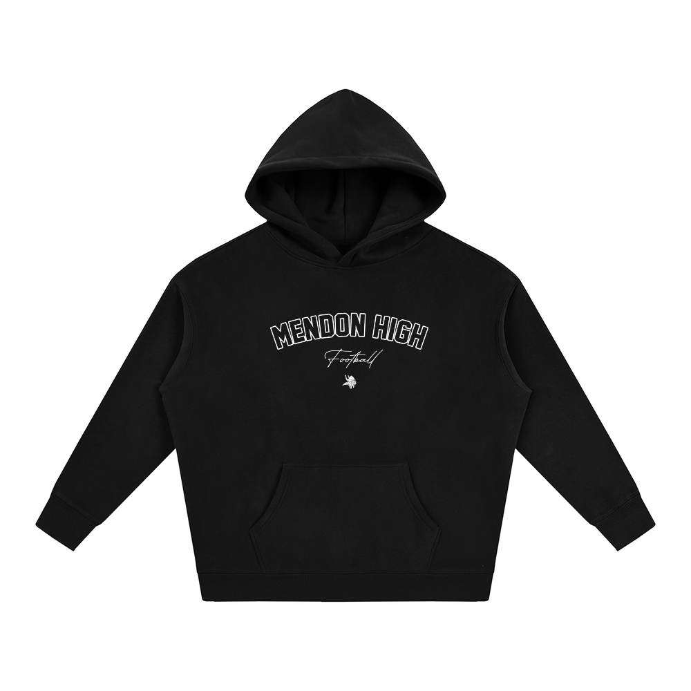 Oversize Fleeced Hoodie - Black