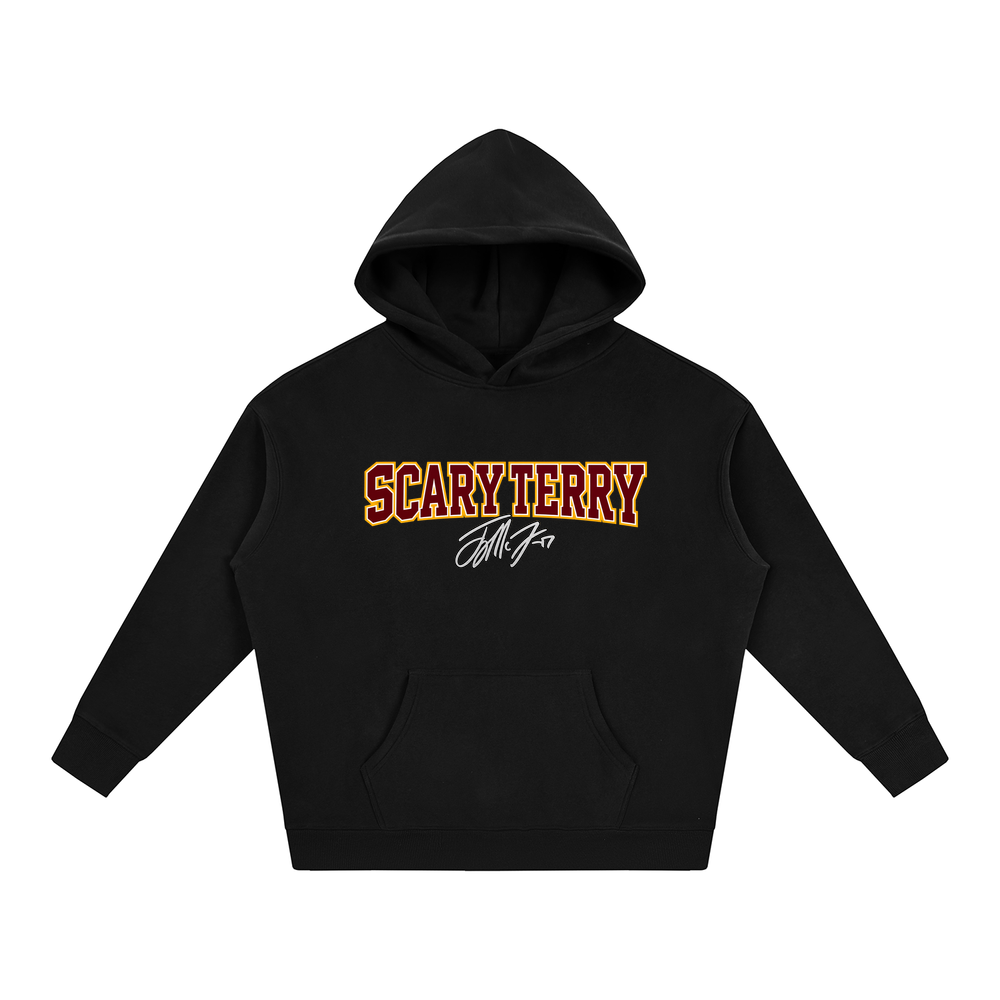 Oversize Fleeced Hoodie - Black