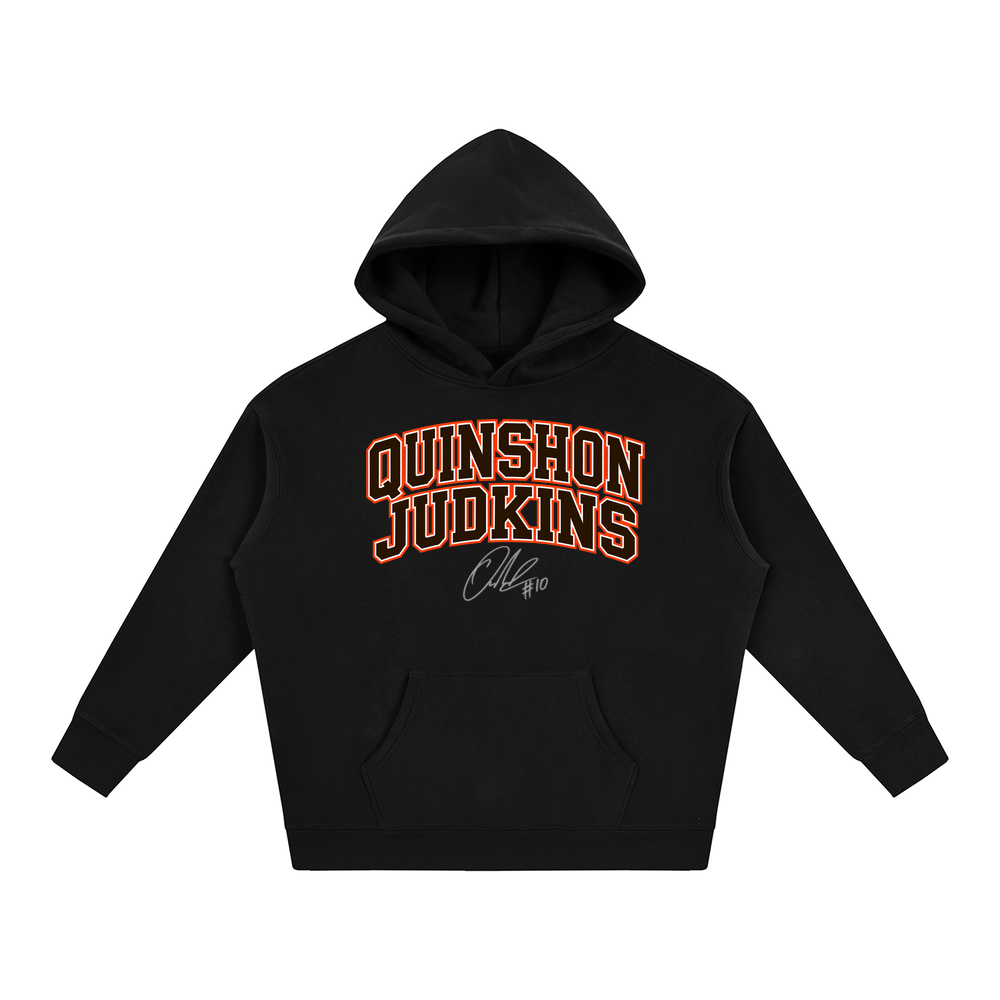 Oversize Fleeced Hoodie - Black