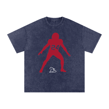 Derek Stingley Jr. Silhouette Oversized Washed T-shirt