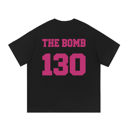 Alycia Baumgardner Logo Jersey Oversized T-shirt