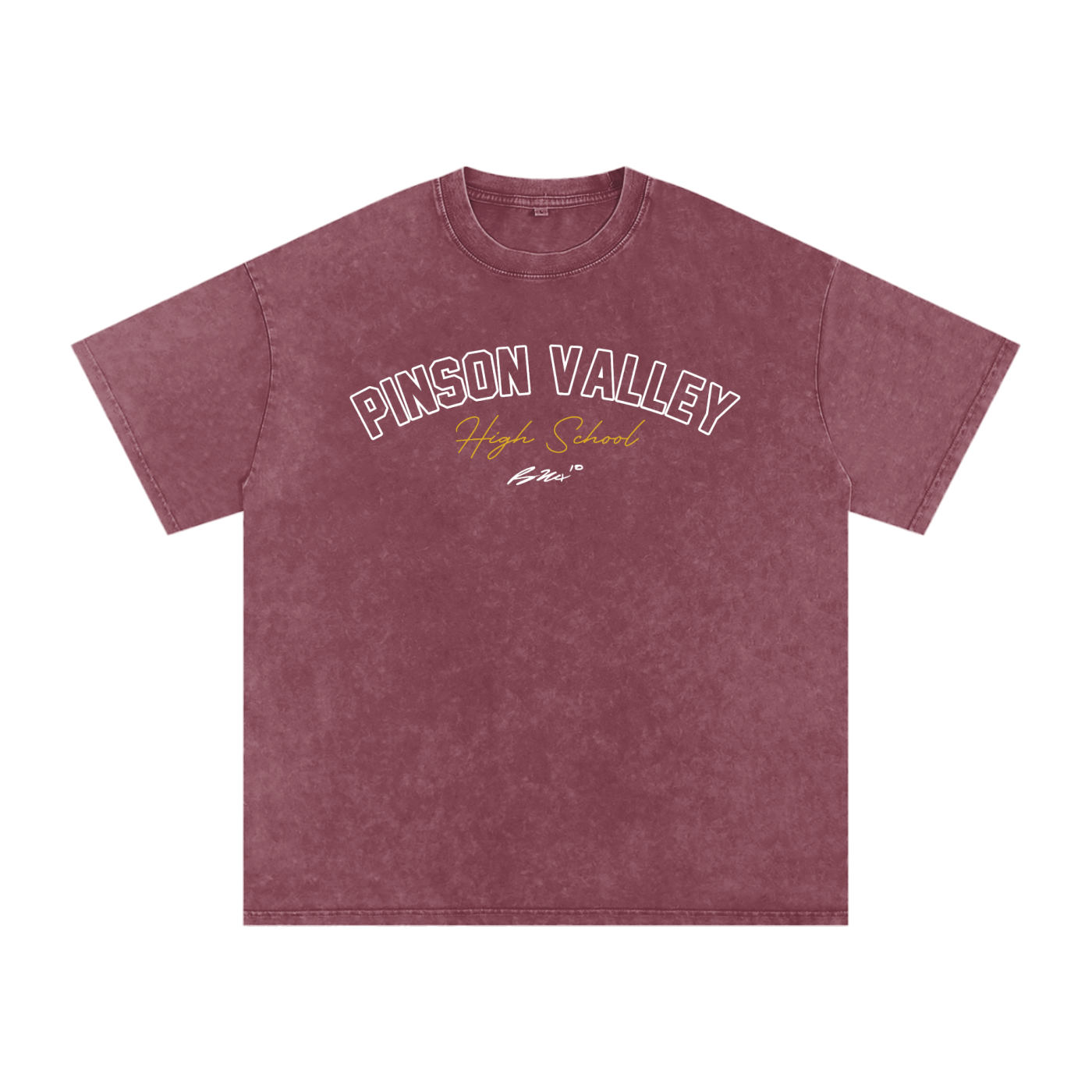 Bo Nix Pinson Valley High Boxy Washed T-shirt