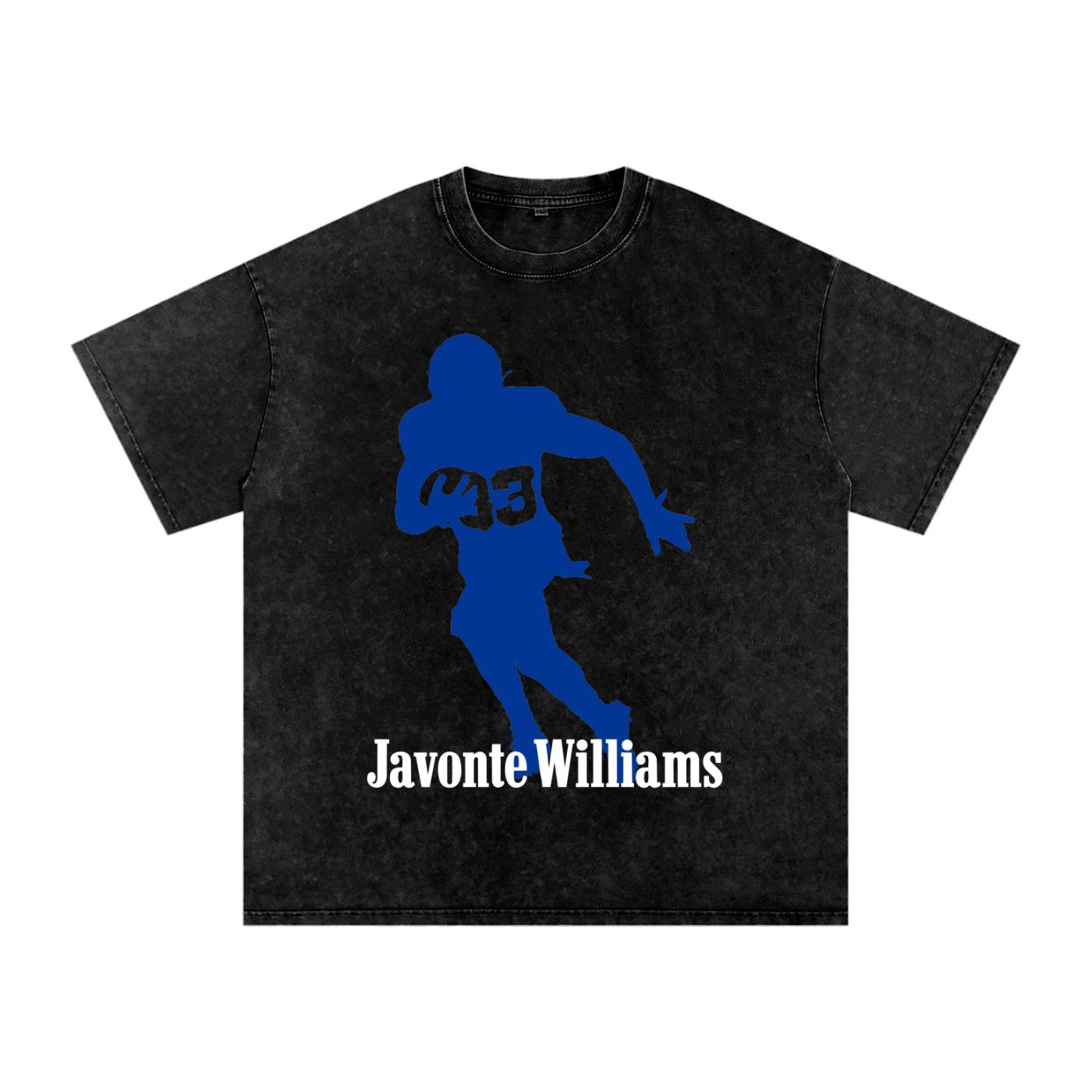 Javonte Williams Silhouette Oversized Washed T-shirt