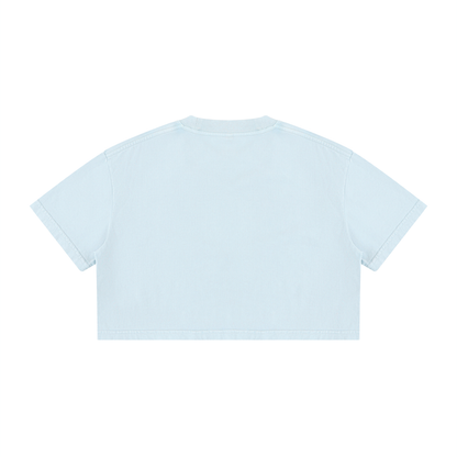 Bo Nix Signature Number Washed Cropped T-shirt