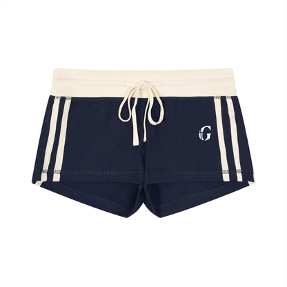 Women's Contrast Stripe Track Shorts