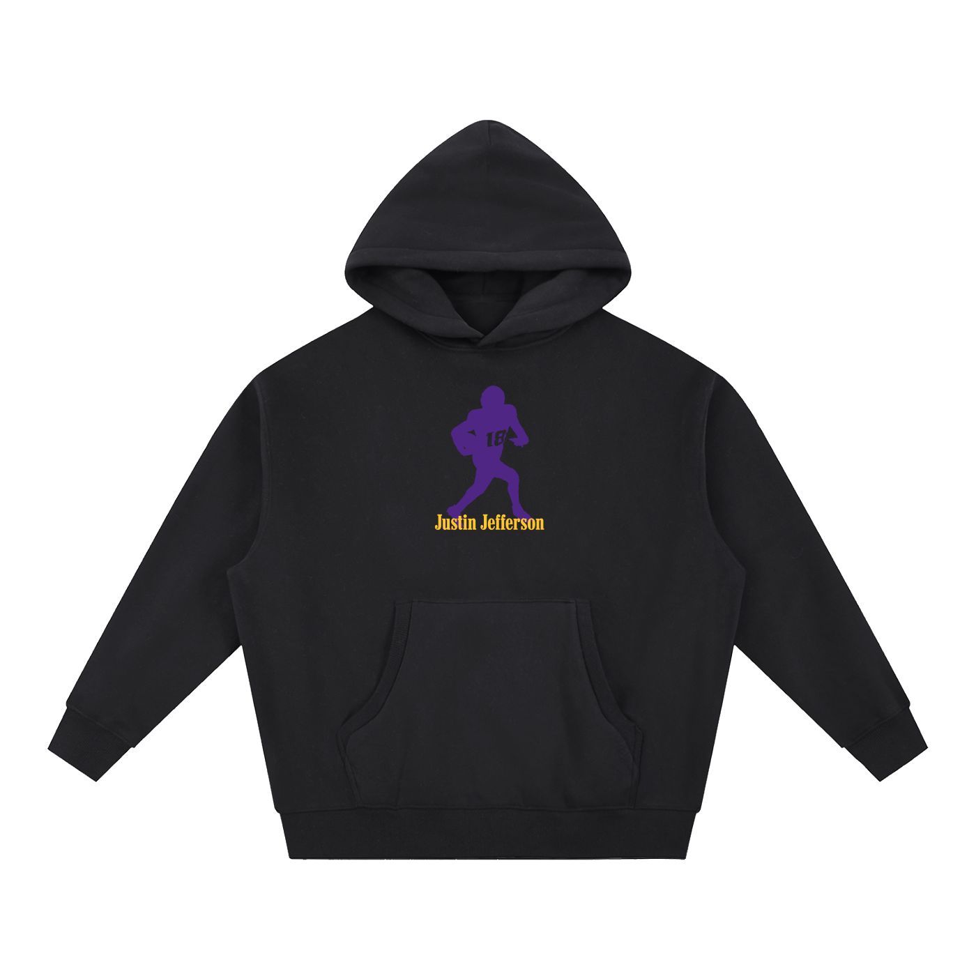 Justin Jefferson Silhouette Oversized Boxy Hoodie