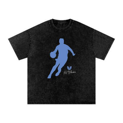 AJ Williams Silhouette Oversized Washed T-Shirt