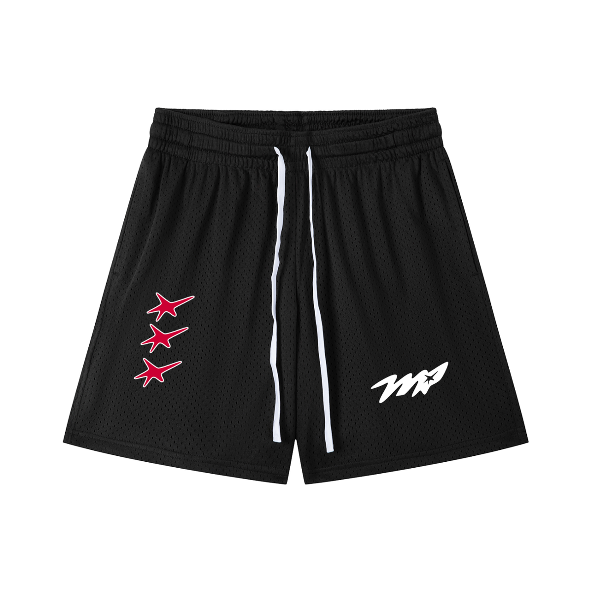 Mesh Drawstring Shorts