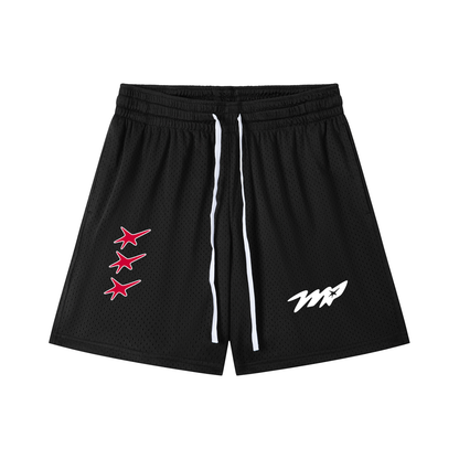 Mesh Drawstring Shorts