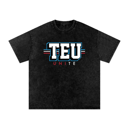 Tight End University "Logo" Oversized Stonewash T-shirt
