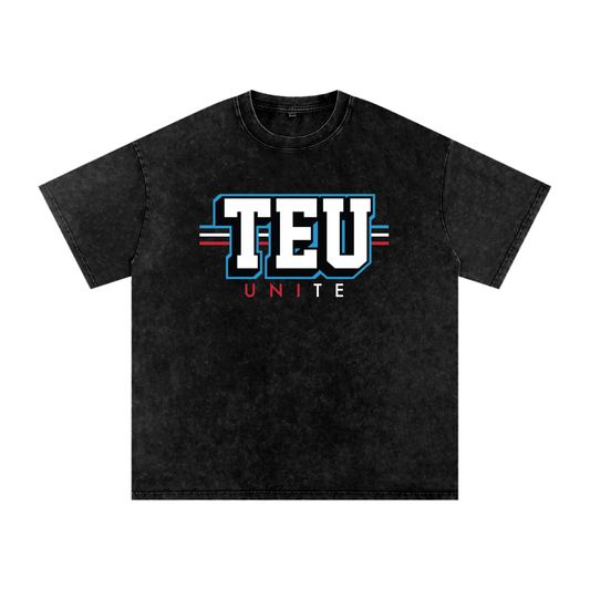 Tight End University "Logo" Oversized Stonewash T-shirt