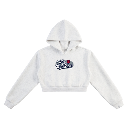 KK Arnold Hey Girly Pops Women's Women's Cropped Hoodie