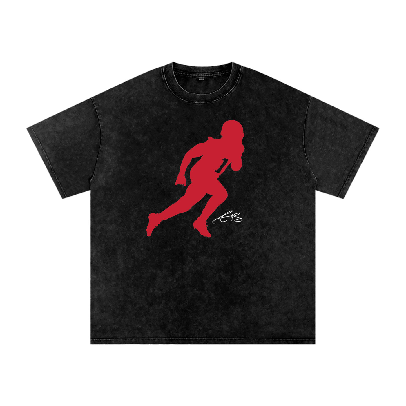 AJ Brown Silhouette Oversized Washed T-shirt