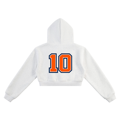 Bo Nix Jersey Women's Cropped Hoodie