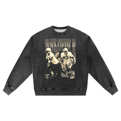 Travis Etienne Jr. Vintage Oversized Washed Sweatshirt