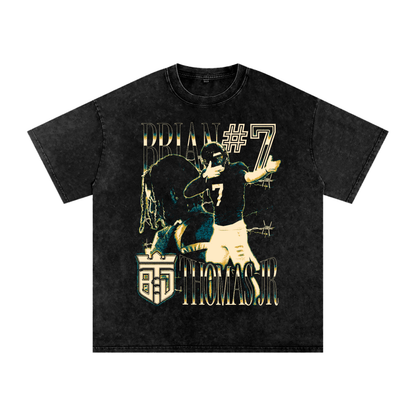 Brian Thomas Jr. Vintage Oversized Washed T-shirt