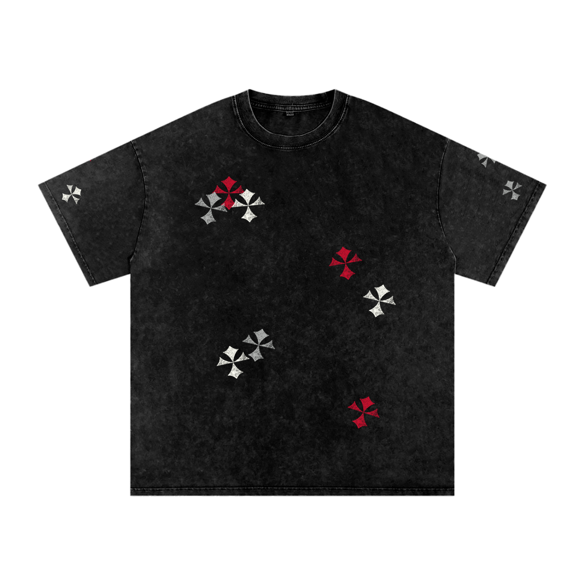 Snow Washed Oversized Cotton T-Shirt