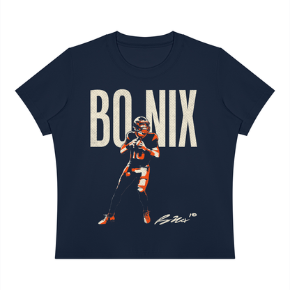 Bo Nix Halftone Women's T-shirt