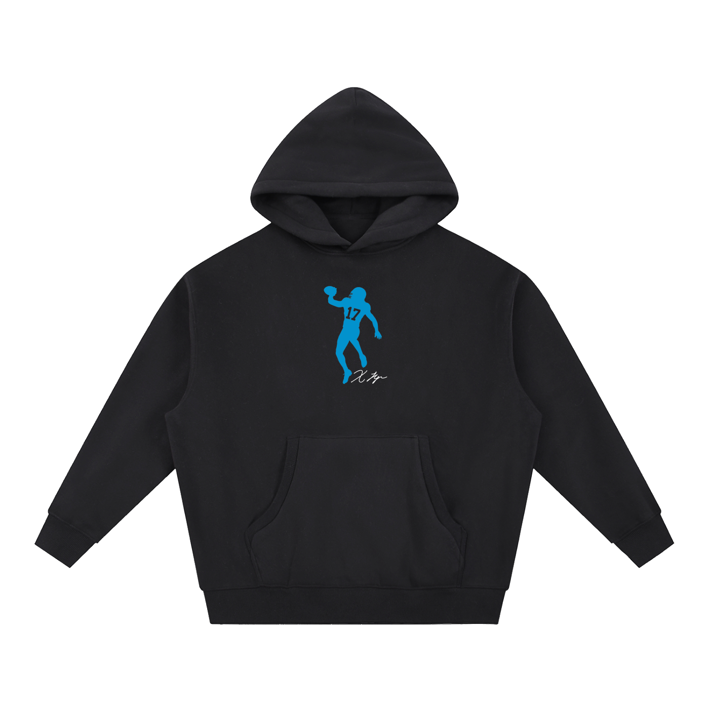 Xavier Legette Silhouette Oversized Boxy Hoodie