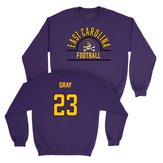 East Carolina Football Purple Arch Crew   - Ashton Gray