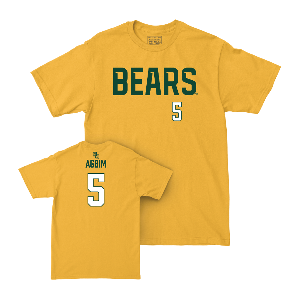 Baylor Men's Basketball Gold Bears Tee  - Obi Agbim