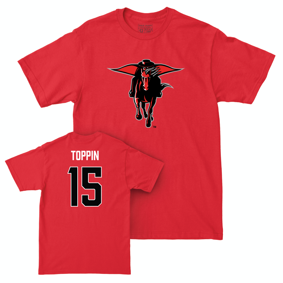 Texas Tech Men's Basketball Red Legacy Tee - JT Toppin
