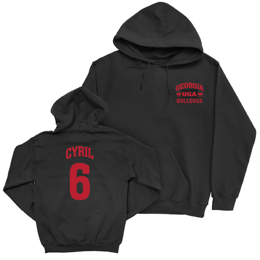 Georgia Men's Basketball Black Victory Hoodie - Somtochukwu Cyril