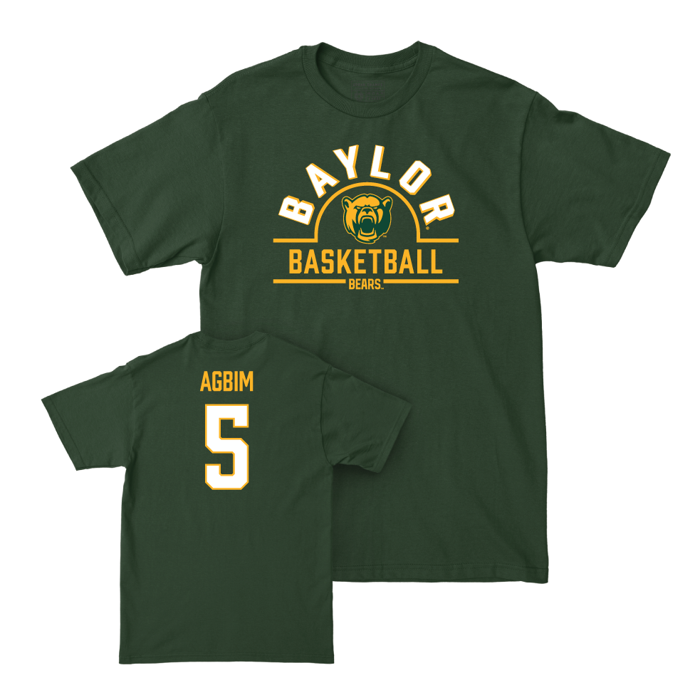 Baylor Men's Basketball Green Arch Tee  - Obi Agbim