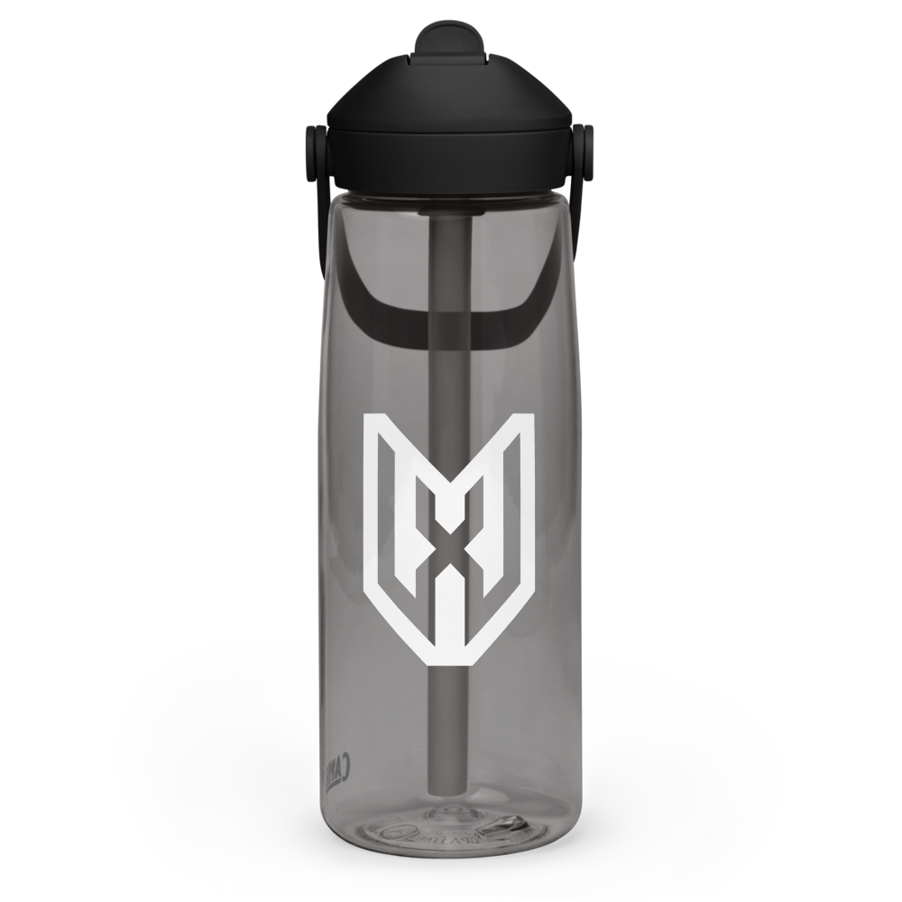 Xavier Worthy Logo Water Bottle Black