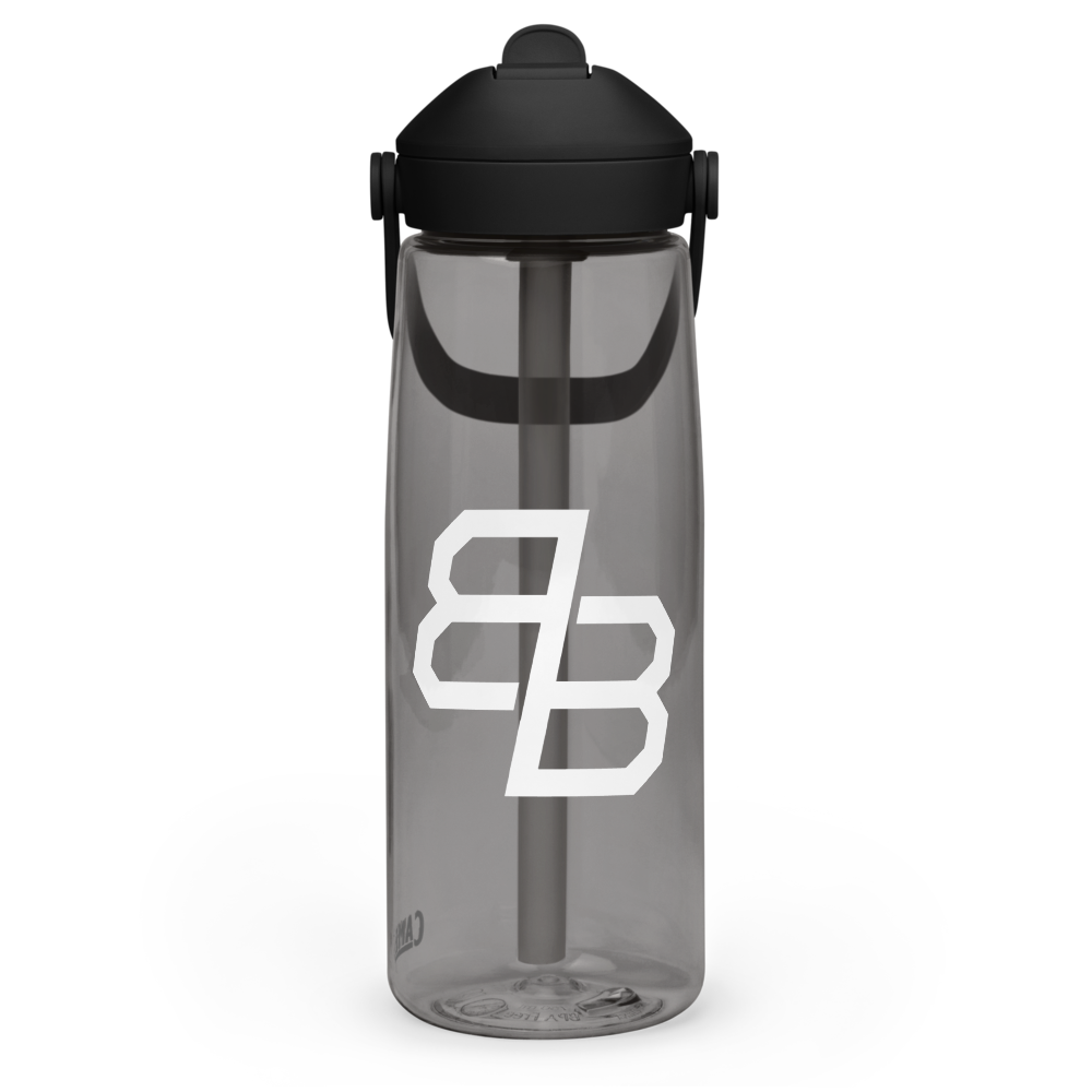 Brock Bowers Logo Water Bottle Black