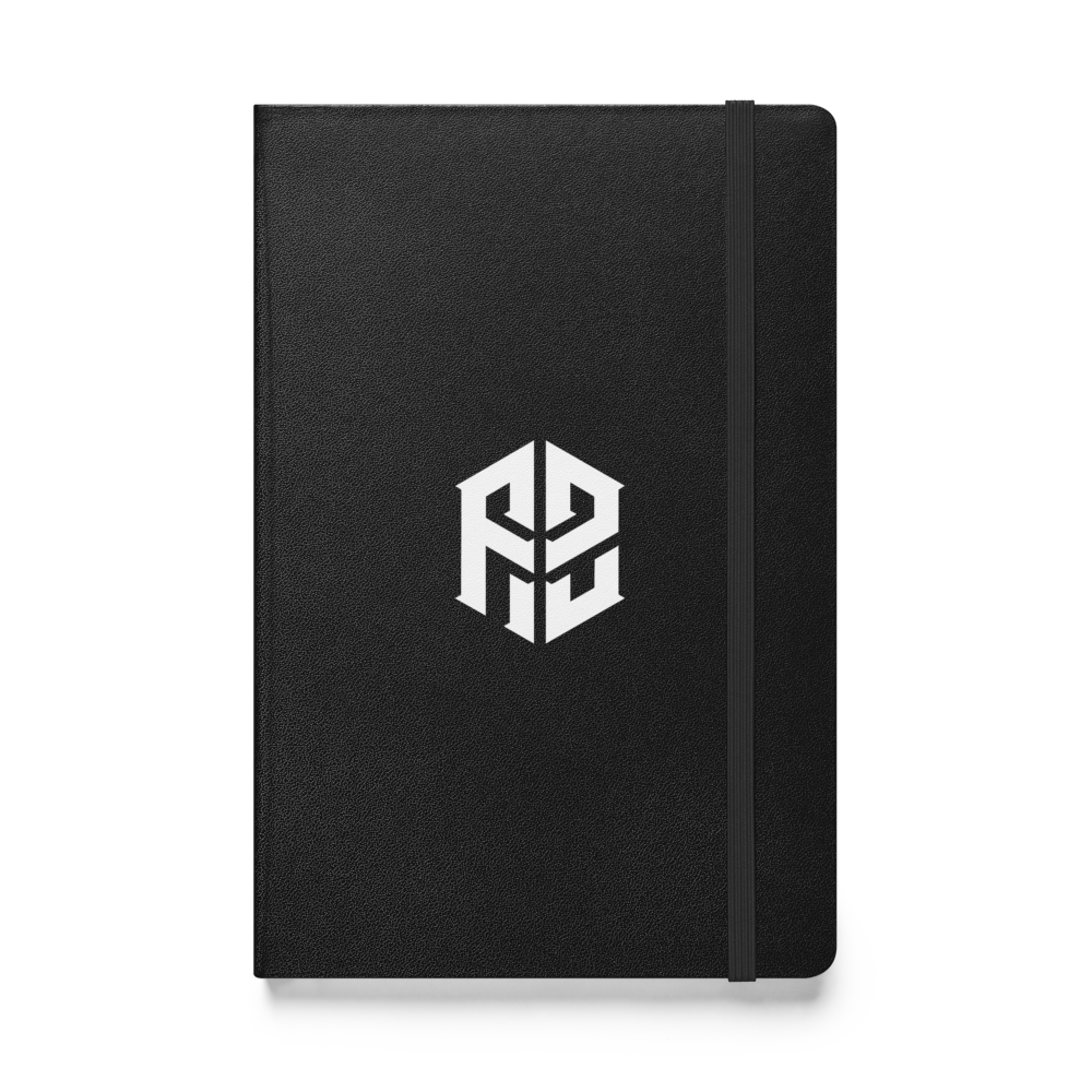 AJ Brown Logo Hardcover Notebook Black