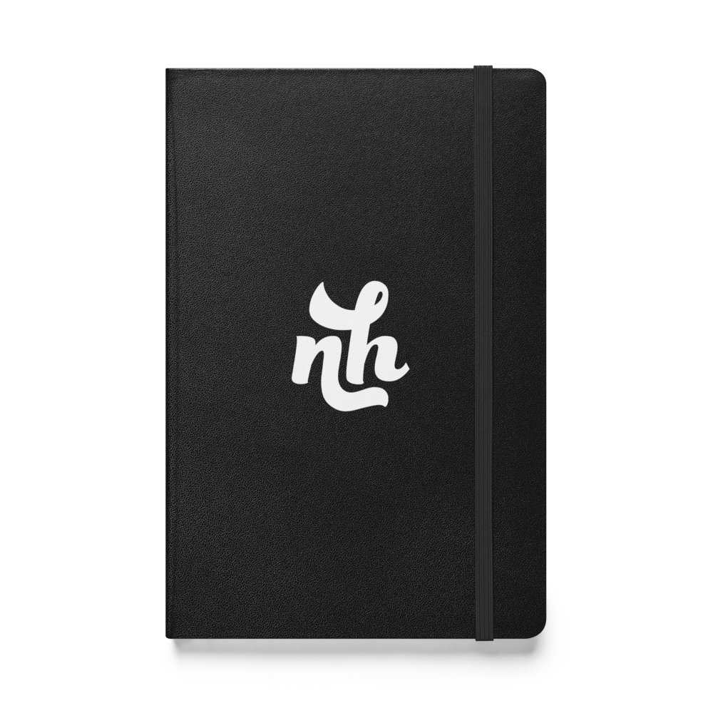 Natasha Howard Logo Hardcover Notebook Black