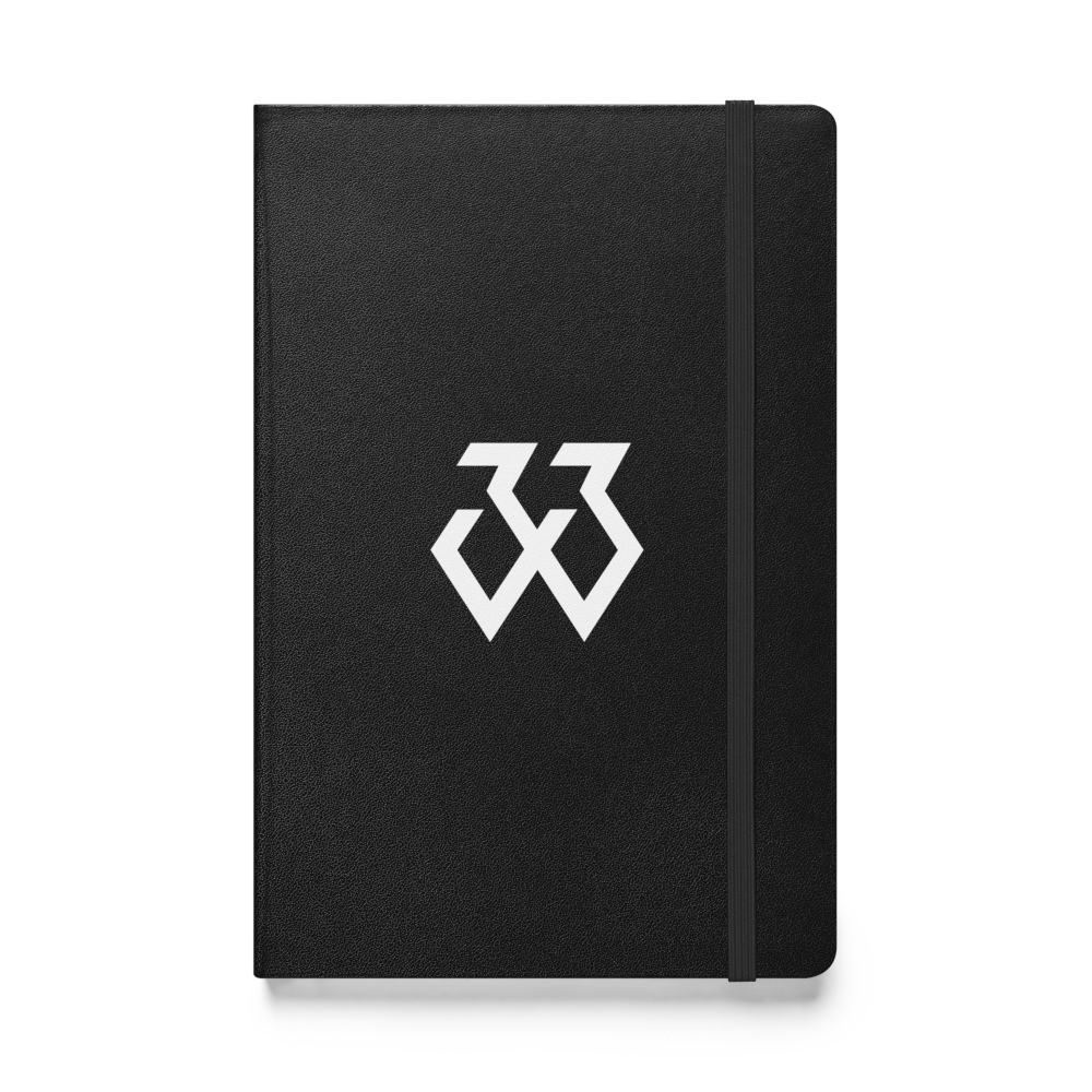 Javonte Williams Logo Hardcover Notebook Black