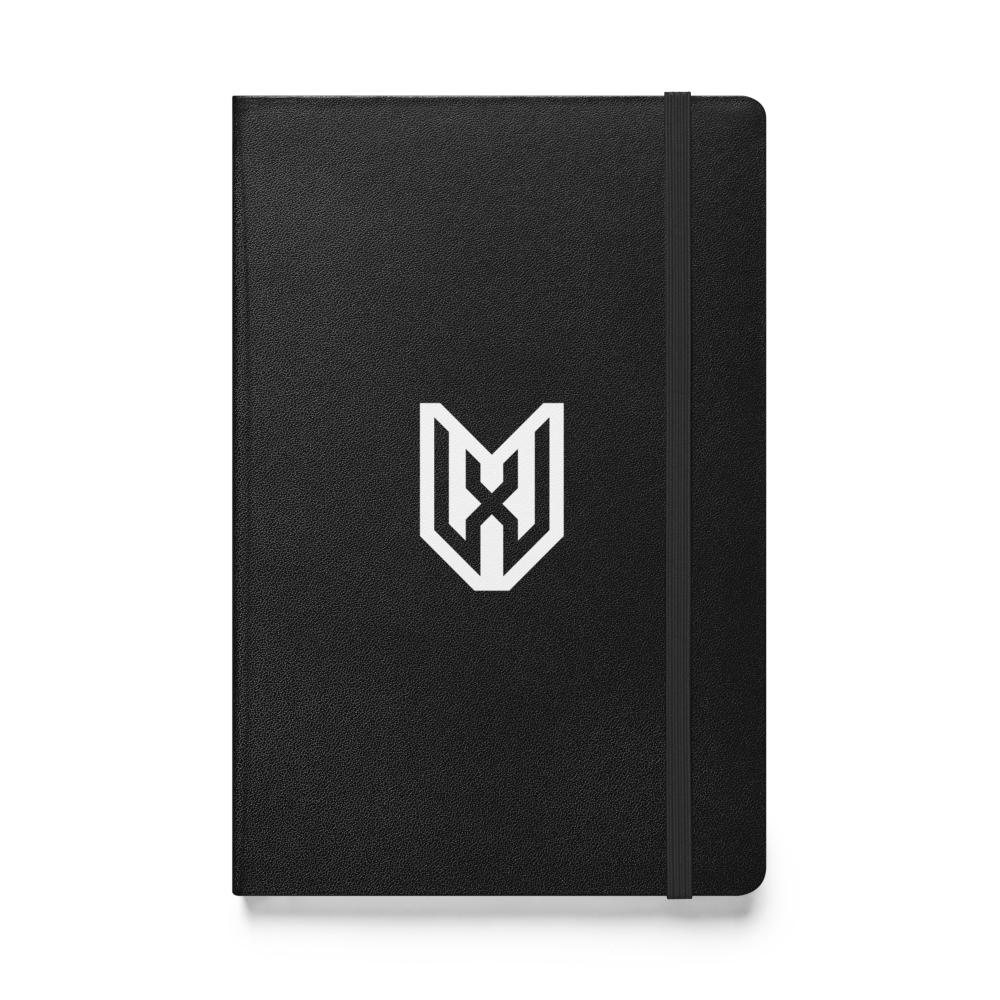 Xavier Worthy Logo Hardcover Notebook Black