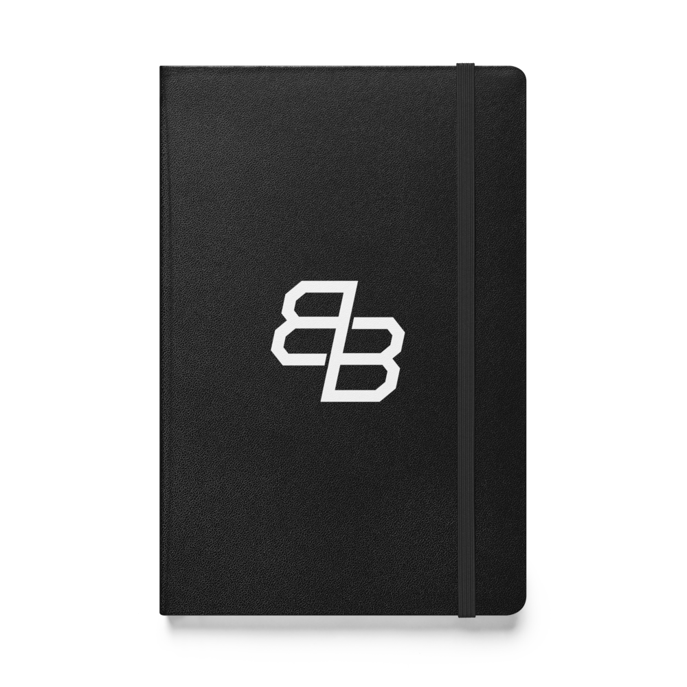 Brock Bowers Logo Hardcover Notebook Black