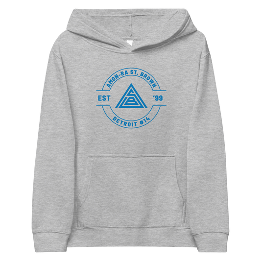 Amon-Ra St. Brown "Official Brand" Youth Hoodie Grey
