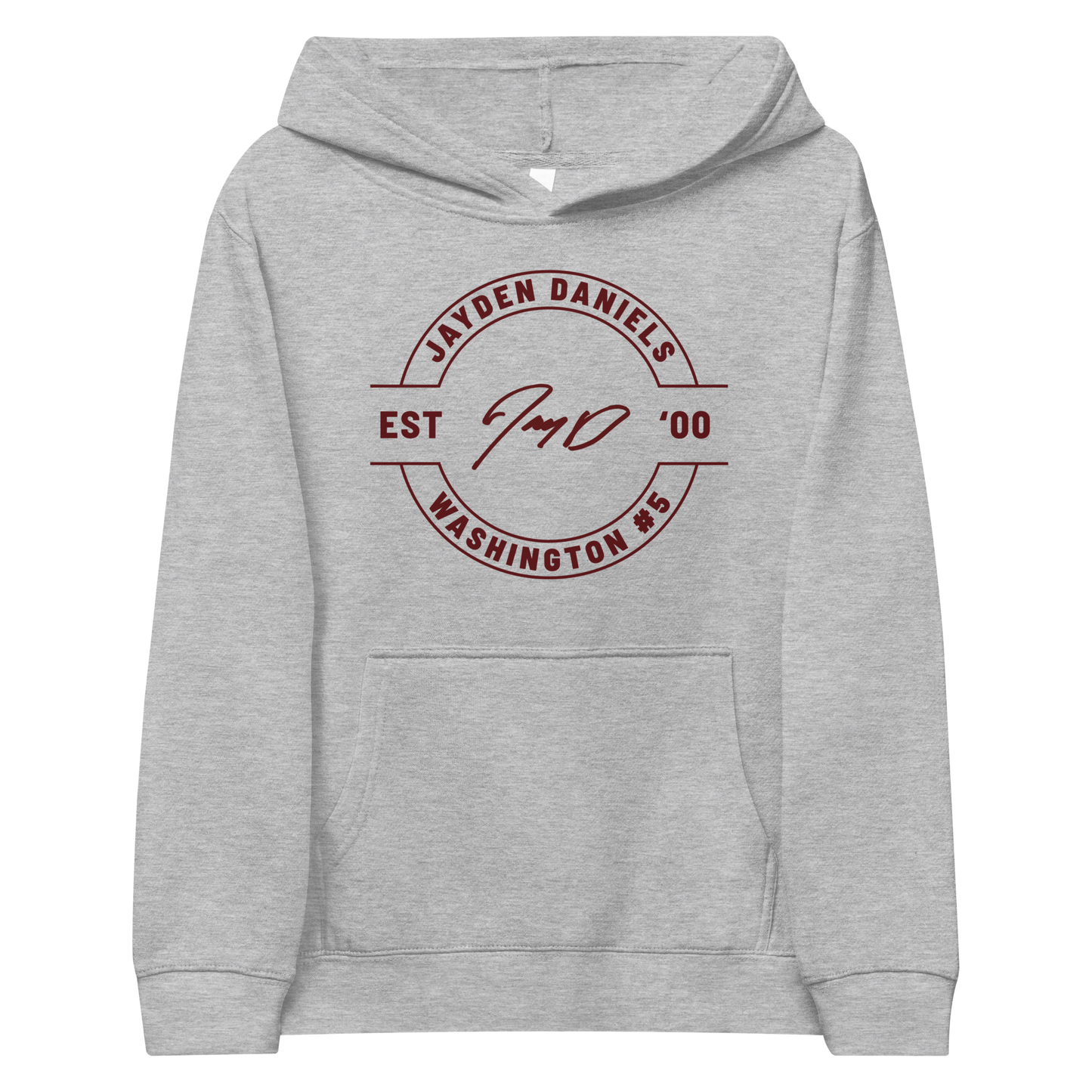 Jayden Daniels "Signature" Youth Hoodie Grey