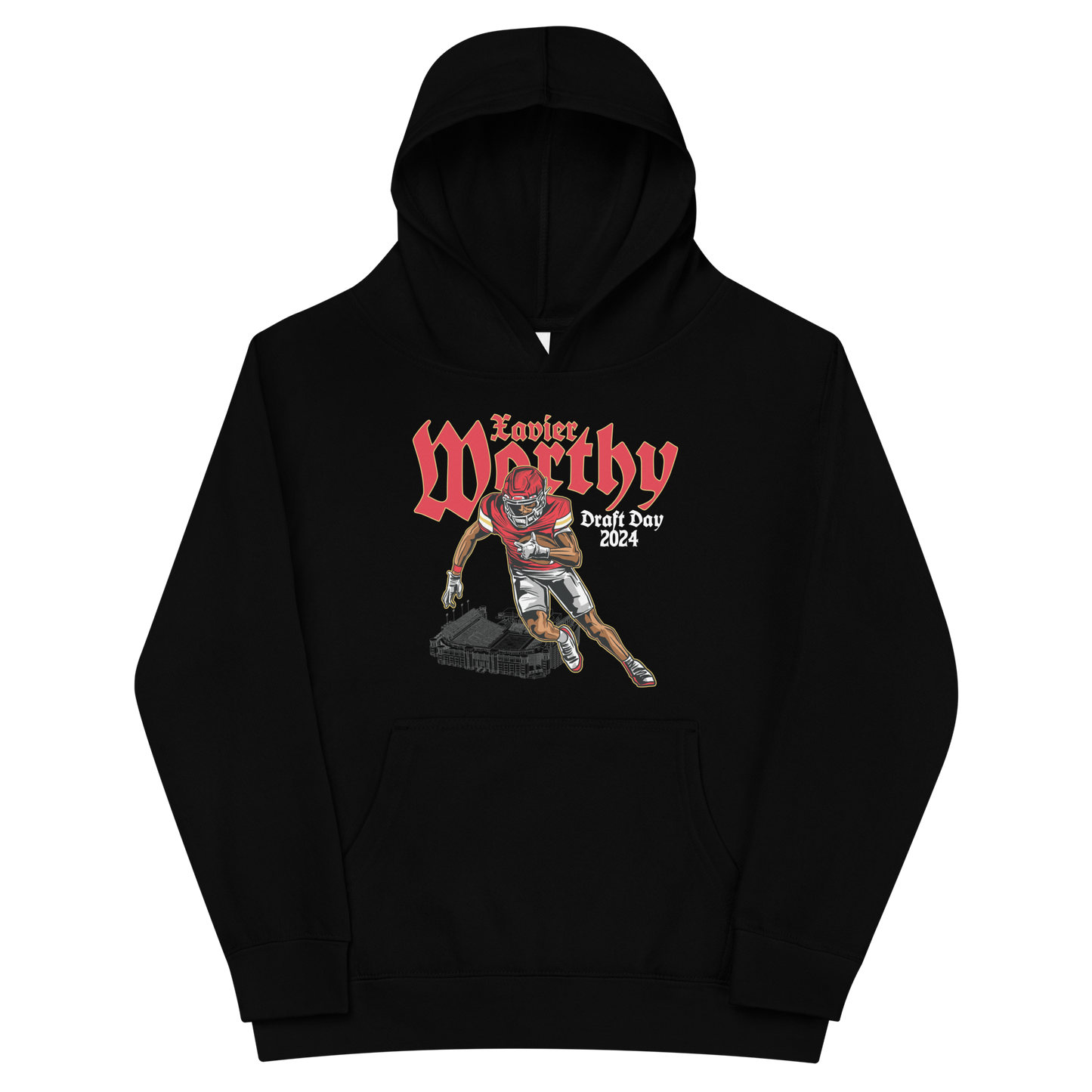 Xavier Worthy “Draft Day” Youth Hoodie