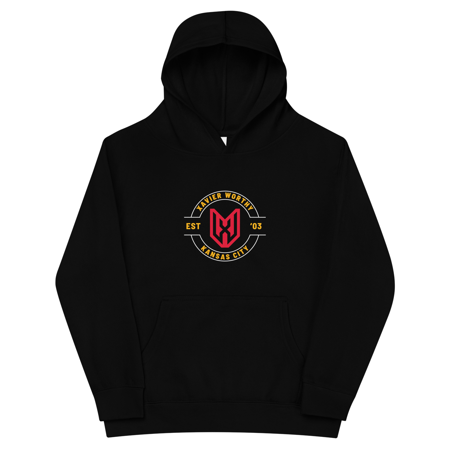 Xavier Worthy “Logo Badge” Youth Hoodie