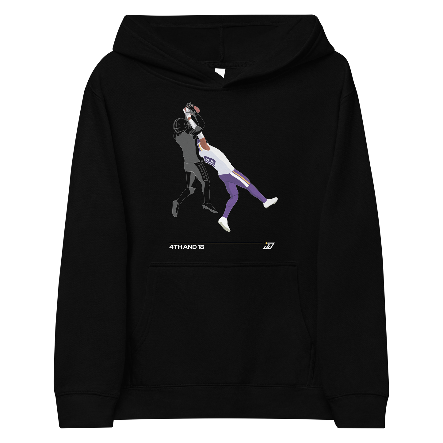 Justin Jefferson "4th & 18" Youth Hoodie