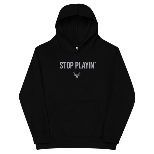 Maxx Crosby "Stop Playin" Youth Hoodie Black