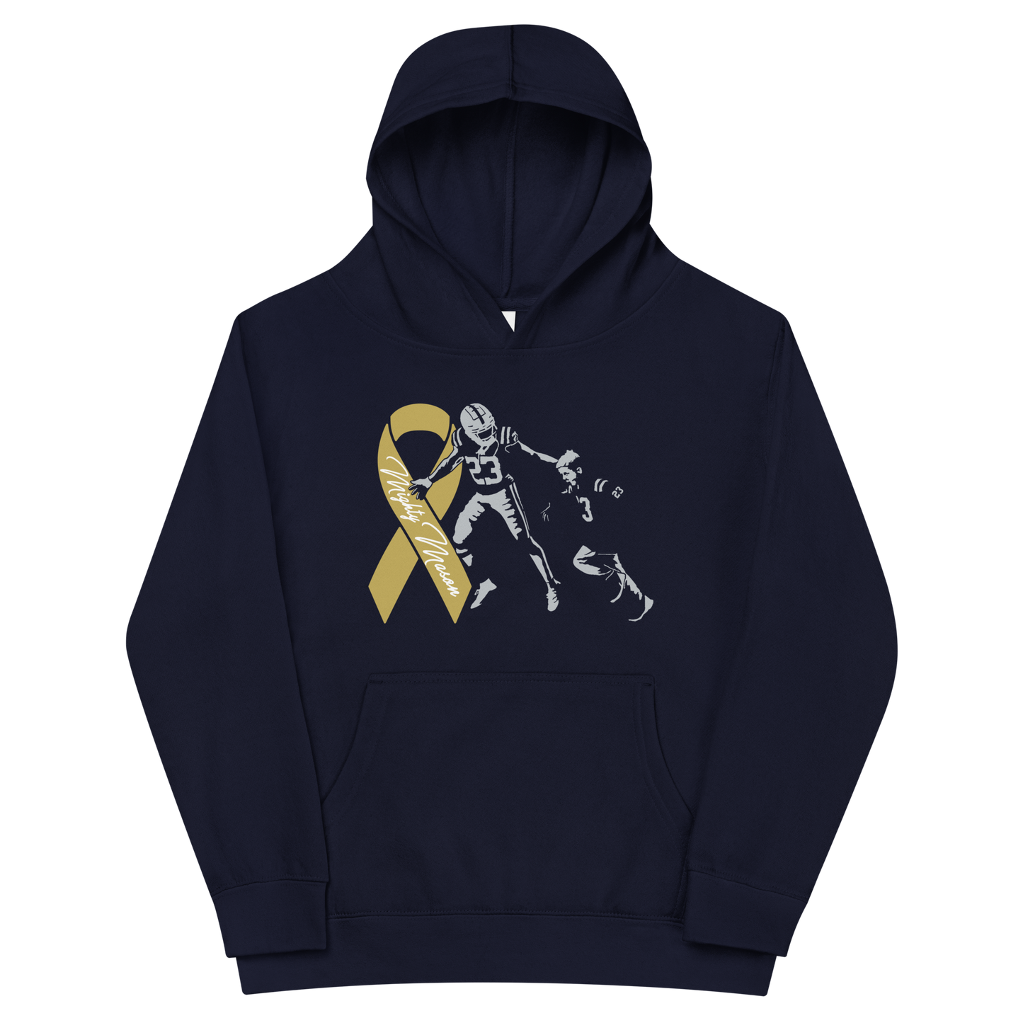 Kenny Moore II "Mighty Mason 2023" Youth Hoodie Navy
