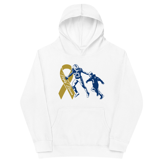Kenny Moore II "Mighty Mason 2023" Youth Hoodie White