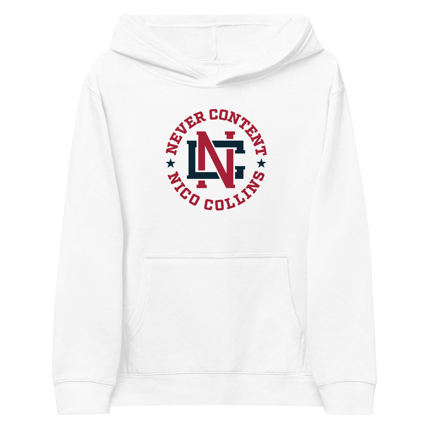Nico Collins "Never Content" Youth Hoodie