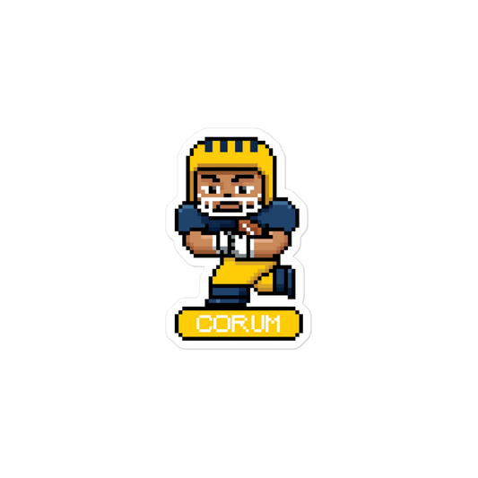 Blake Corum "8-Bit" Sticker